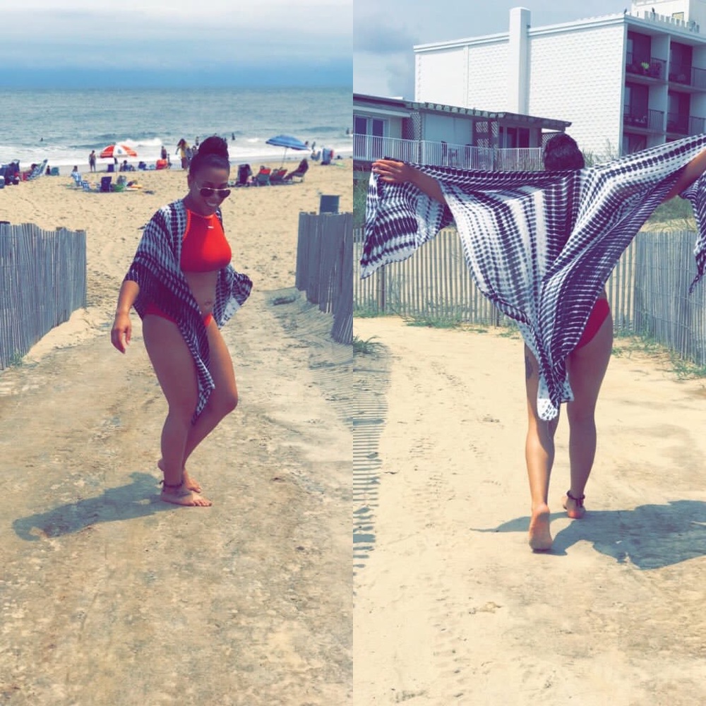 Tie dye beach cover up